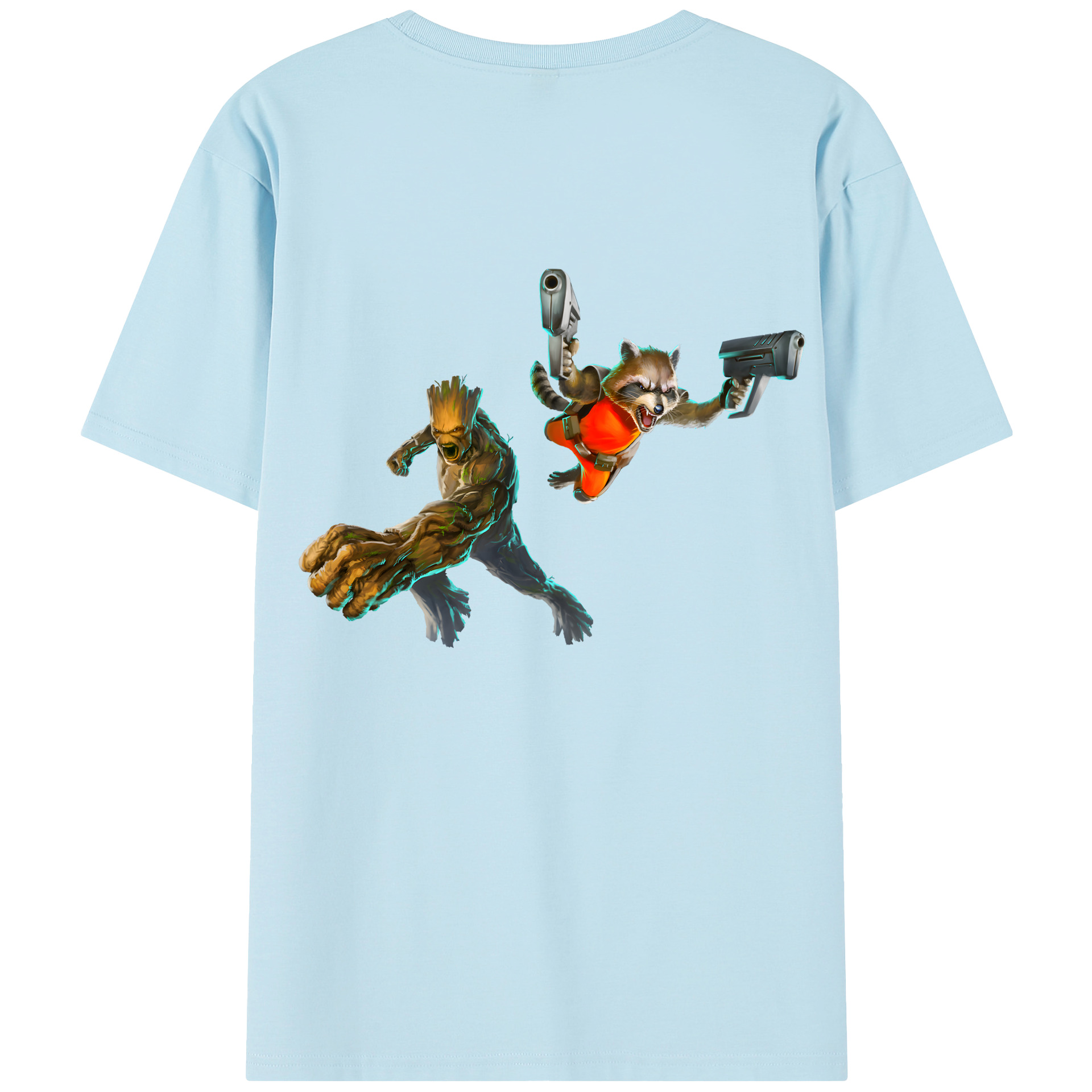 （画像用） アベンジャーズ The Avengers 綿100％半袖Tシャツ（背面プリント）